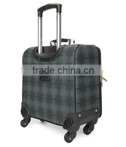 14 Inch , 4 Wheels , Soft PVC Case , Nylon Zipper Trolley Travel Luggage Bag photo-5