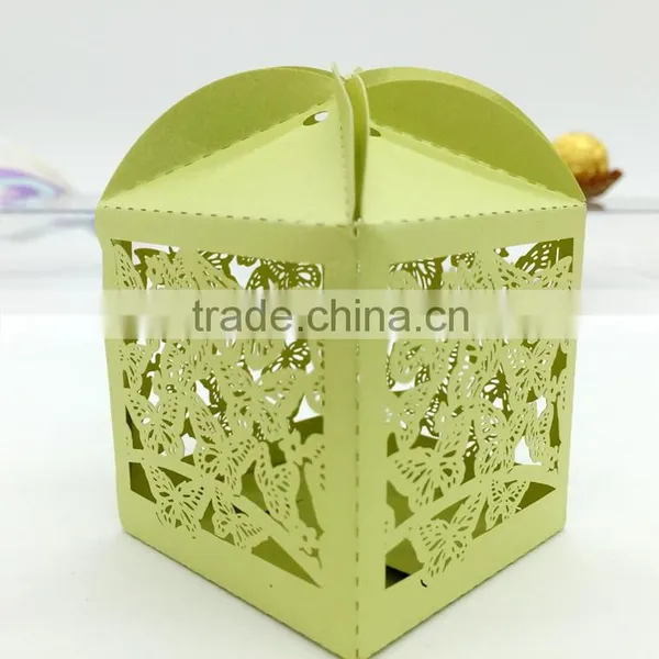 C229 Laser Gummy Candy Box Wedding Favor Butterfly Candy Gift for Decoration photo-4