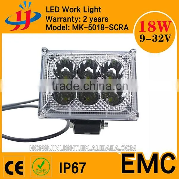 Cheap Price 18W Truck Fog Light LED Work Light for Truck Off-road SUV, UTV, 4WD, Jeep, Boat photo-2