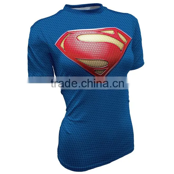 Wholesale Fashion Men Custom Full Sublimation Shirt Printing Tights T-shirts Wear/sublimation 100% Polyester T-shirt photo-2