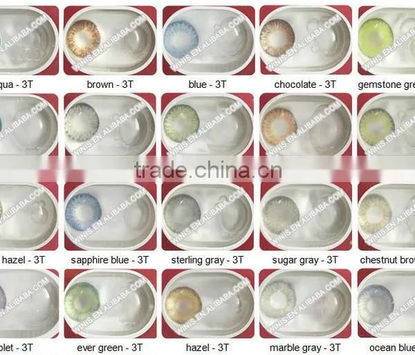 30 Colors in Stock Korean Cosmetic Fresh Tone Color Contact Lenses photo-2