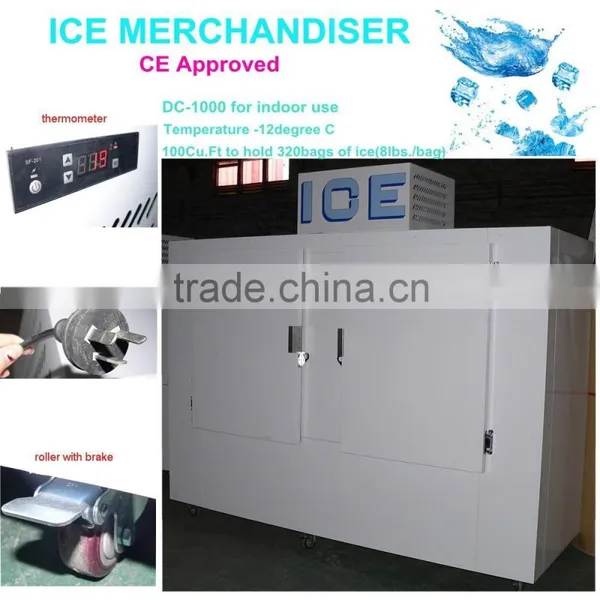 Auto-defrost Bagged Ice Storage Bin DC-1000 With Capacity 100Cu.ft photo-3
