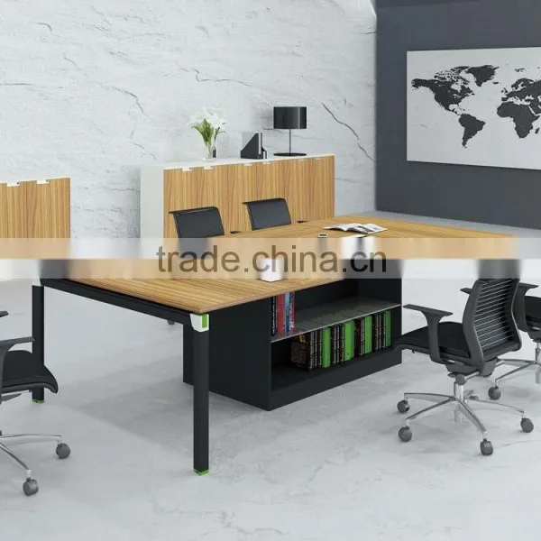 Modern Style Medium Size Conference Table With Metal Legs photo-3