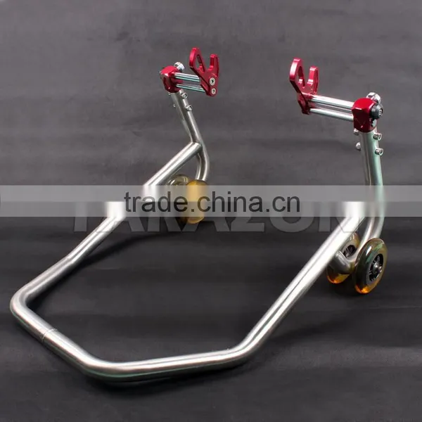Factory Direct Selling Universal Motorcycle Aluminum Adjustable Rear Paddock Stand photo-3