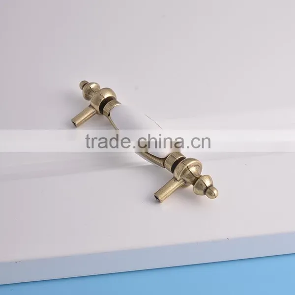 Direct From China Furniture Classical Antique Brass Porcelain Metal Cabinet India Ceramic Knobs photo-4