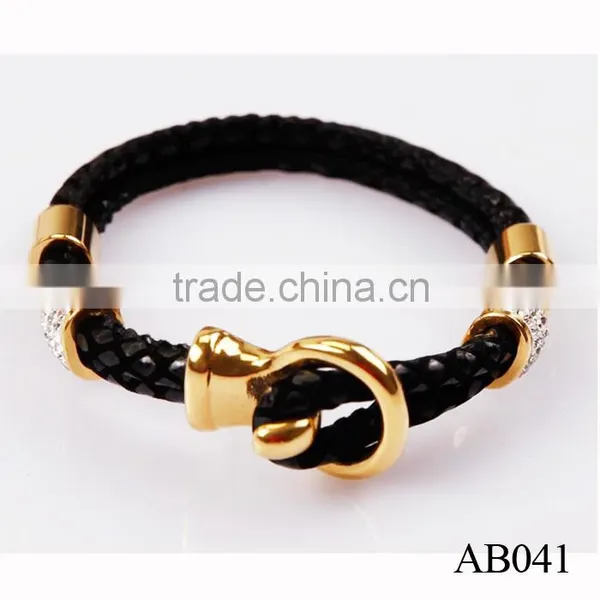 Classic Bracelet Jewelry For Men /Bio Magnetic Leather Bracelet Price photo-6