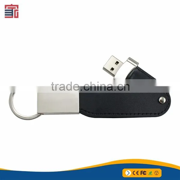 Golden China Supplier Leather Usb Flash Drive photo-3