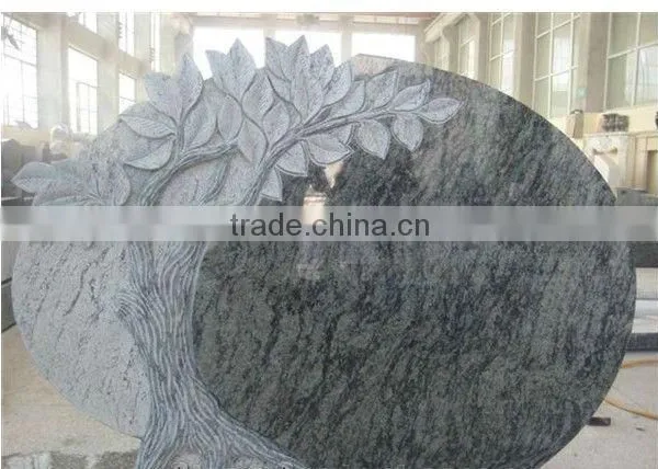 Cheape Granite Tombstone With Tree