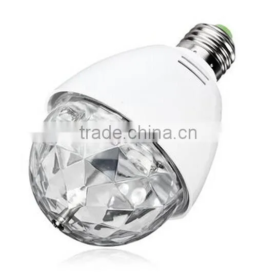 LED Crystal Rotating Bulb Lamp / Christmas Party Stage Light / Led Mini Light Bulb Lamp photo-3