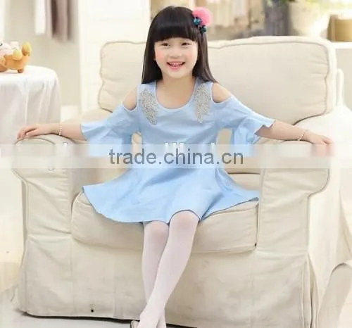 Women's Girls Blue Dress Fashion Design Blue Dress photo-3