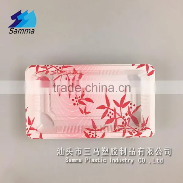SM1-1101Clover Rectangular Plastic Tray for Packing Fruit and Vegetables photo-5