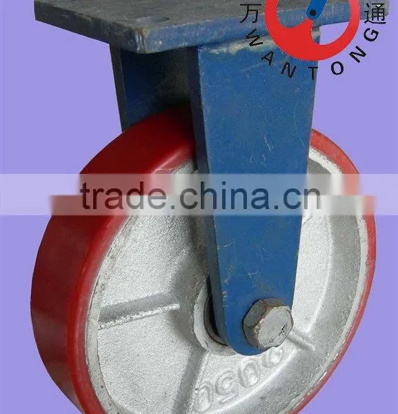 Fixed Super-heavy-duty Polyurethane Caster Wheel(stent:10,8mm)