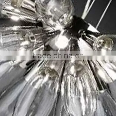 Pendant Light With Hotel Lobby Glass Column Modern Chandeliers photo-2