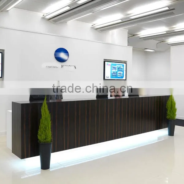 High End Marble Modern Curved Office Reception Desk photo-3