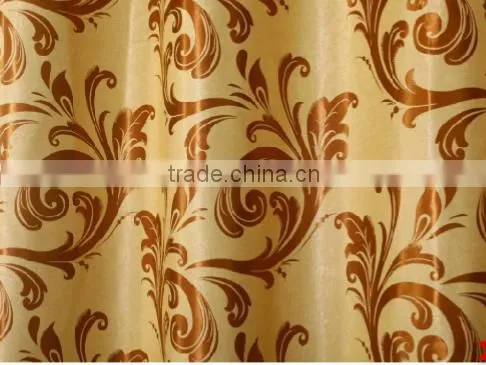Customized Window Curtain Fabric, Jacquard Fabirc 035 Fire Retardant Blackout Fabric for Bedroom photo-2