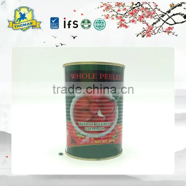 Canned Whole Peeled Tomatoes 400G