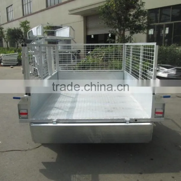 Hot Dipped Galvanised Fully Welded Box Trailer With 600mm Height Cage photo-6