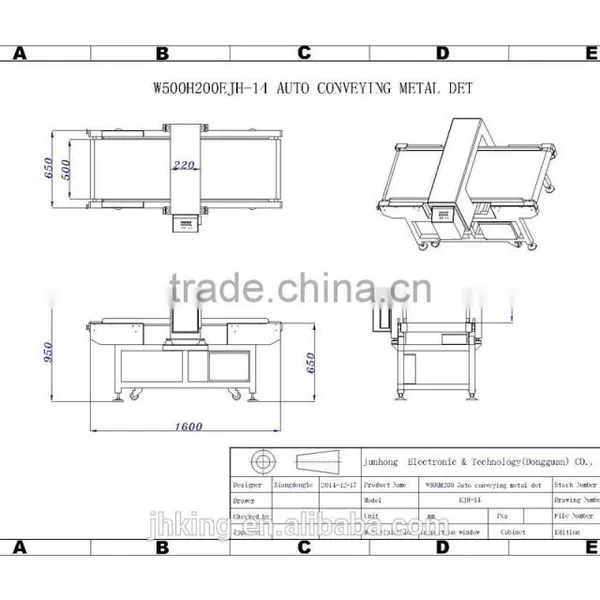 High Speed Conveyor System Metal Impurity Detector photo-3