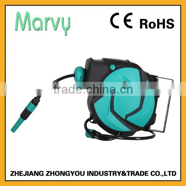 Garden Hose Reel Type Retractable Hose Reel With 10+1m PVC Water Hose Reel photo-2