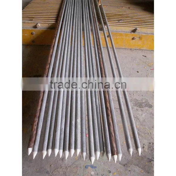 White Spray Paint Surface Pultrusion Solid Fiberglass Telescopic Pole photo-5