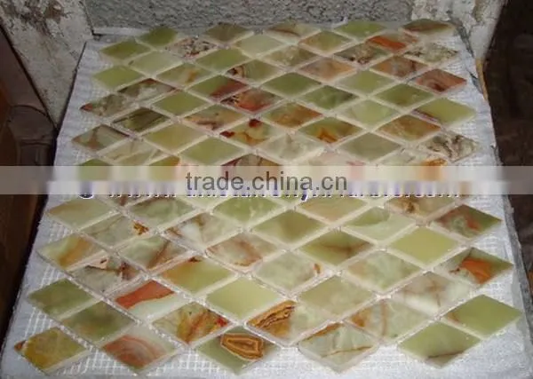 Factory Price MULTI GREEN ONYX MOSAIC TILES COLLECTIONS photo-5