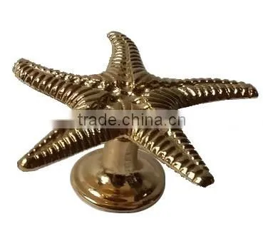 Customized Color Metal Alloy Ocean Style Sea Star Knobs photo-4