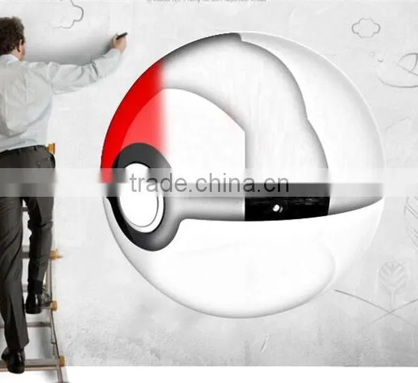 New 8000mAh Pokemon Power Charger With Projector Red and White Pokemon Go Power Bank Pokeball Power Bank With Projector photo-5