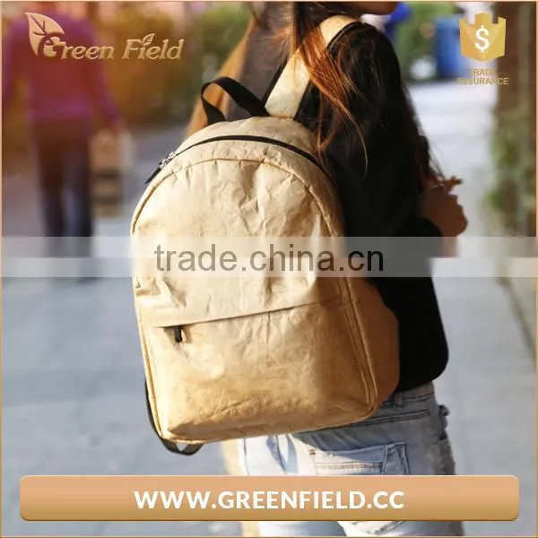 New Design Custom Korean Fashionable Waterproof Tyvek Brown Travel Backpack photo-3