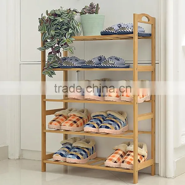 Wholesale Price Promotional Natural Wooden Shoe Racks,wooden Rack Shelf photo-6