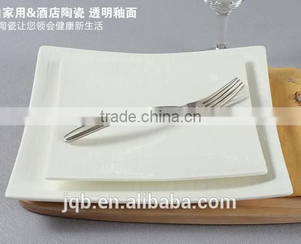 Customized White Ceramic Kitchen Plates and Bowls Set photo-2
