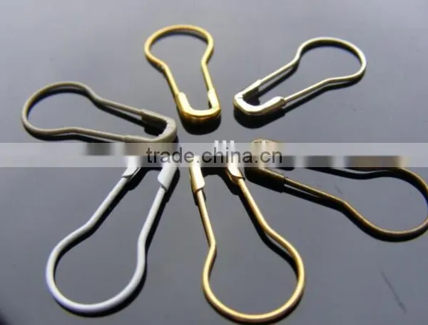 pear shape safety pin for hangtag