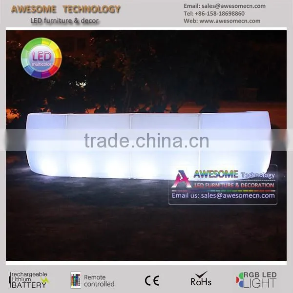 Led Illuminated Mobile Acrylic Bar Counter (BC170) photo-6