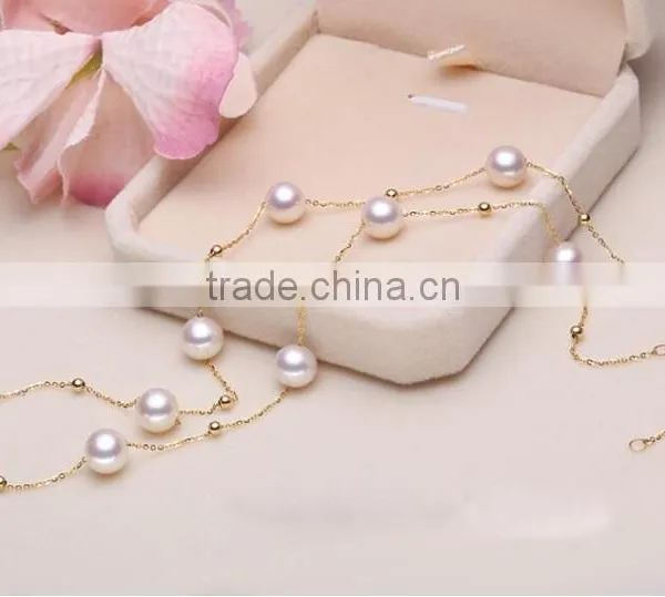 Cheap 11-12 mm Freshwater Pearl Necklace and Bracelet Sets photo-2