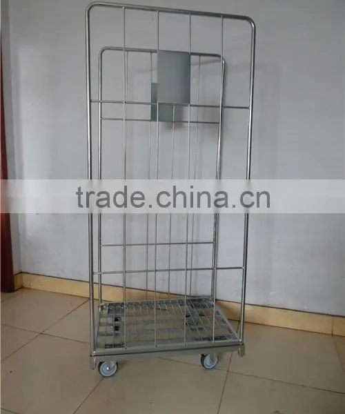 2016 New Products of High Quality Supermarket Foldable Heavy Duty Metal Mesh Roll Container photo-4