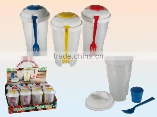 Set of 2 Salad To Go Picnic Travel Lunch Box Food Storage Container photo-2