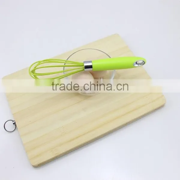 Green Silicone 5 Wire Loops Mini Wire Whisk for Egg photo-4