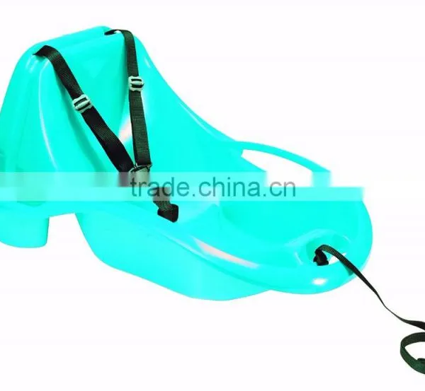 Baby Luge Bebe Plastic Towable Kids Snow Sled With Backrest,toddler Pull Sled -30temp 24h Cold Resistance Test photo-2