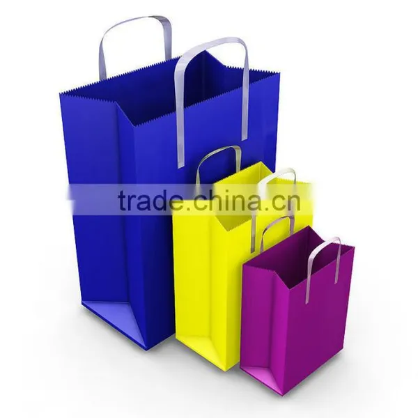 China Factory Customized Made Cheaper Paper Bag With Handles for Clothing