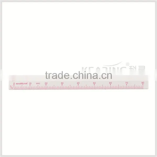 Kearing High Quality Garment Scale Rulers 1/4, 1/5,sanwich Line Flexible Plastic Ruler #8502 photo-3
