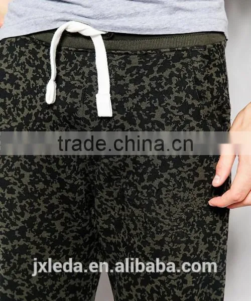 Custom Men Fashion Tapered Full Camo Print Sweat Trousers, Fitness Casual Training Gym Pants OEM photo-3