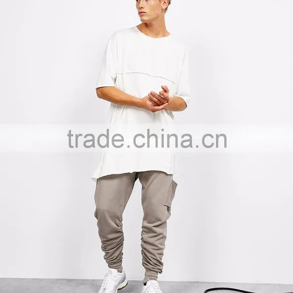 MGOO 2017 OEM Plus Size American Apparel Newest Fashion Plain White T-shirt Custom Cotton Street Style photo-4