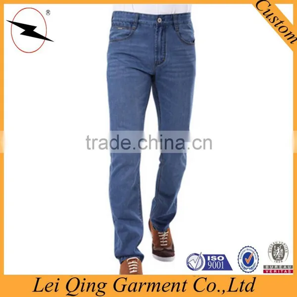 Blue Solid Mens Jeans Pants Stock Lot photo-2