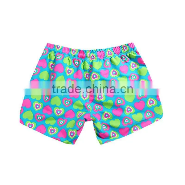Polyester Peach Skin Custom Lady Beach Digital Printed Shorts photo-2
