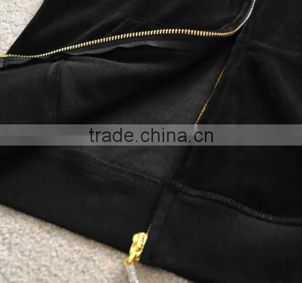 Custom Design Sports Training Set Woman Athletic Dress Women's Winter Velvet Sports Track Suit photo-5