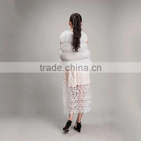 Myfur 2016 Women Fashion Genuine Fox Fur Vest Real Fox Fur Vest Women photo-4