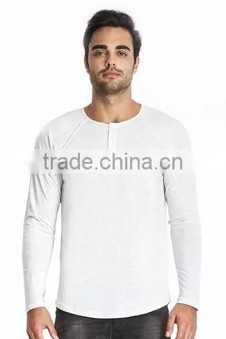 Next Level Apparel Men's Tri-blend Long-Sleeve Henley - 50% Polyester, 25% Combed Ring-spun Jersey Cotton, 25% Rayon photo-3
