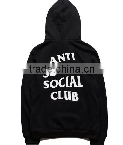 Anti Social Club Autumn Winter Streetwear Cotton Men Brand Clothing Hip Hop Sweatshirt Hoodies Hoody photo-2