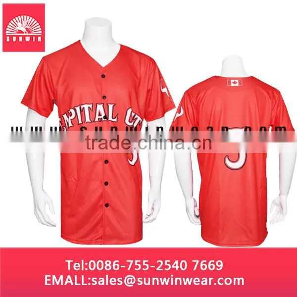 Button Shirts Baseball Jersey/Baseball Shirt Wholesale photo-6
