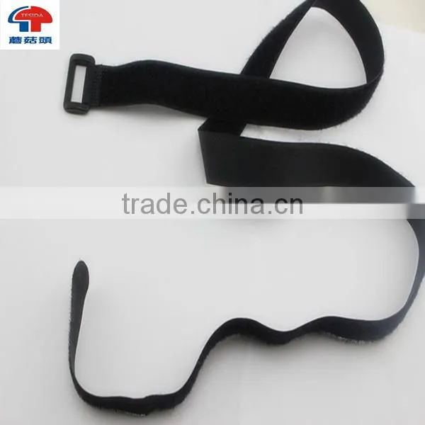 Black Nylon Hook and Loop Luggage Belt photo-4