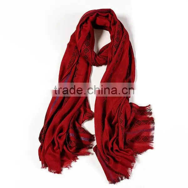 New Women Fashion Jacquard Scarf Lady Soft Winter Autumn Ethnic Scarves Shawl photo-3